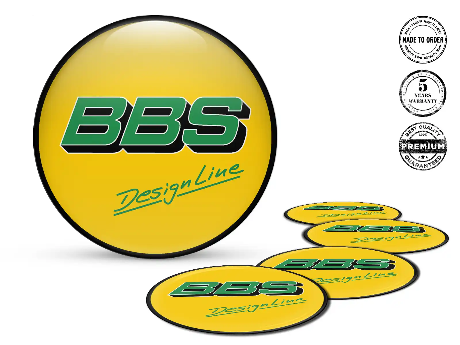 BBS Gewölbtes Sticker Logo Label Gravitational Thrust